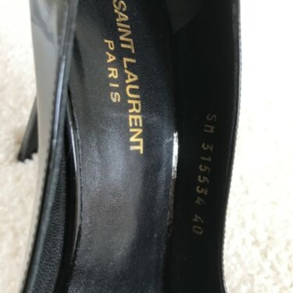 NWOT Saint Laurent Zoe Pumps Patent Leather $1795 - Picture 4 of 6
